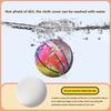 1Pc Kids Bouncing Mute Silent Basketball With Cloth Cover Indoor Silent Foam Basketball Bounce Soft Squeezable Ball