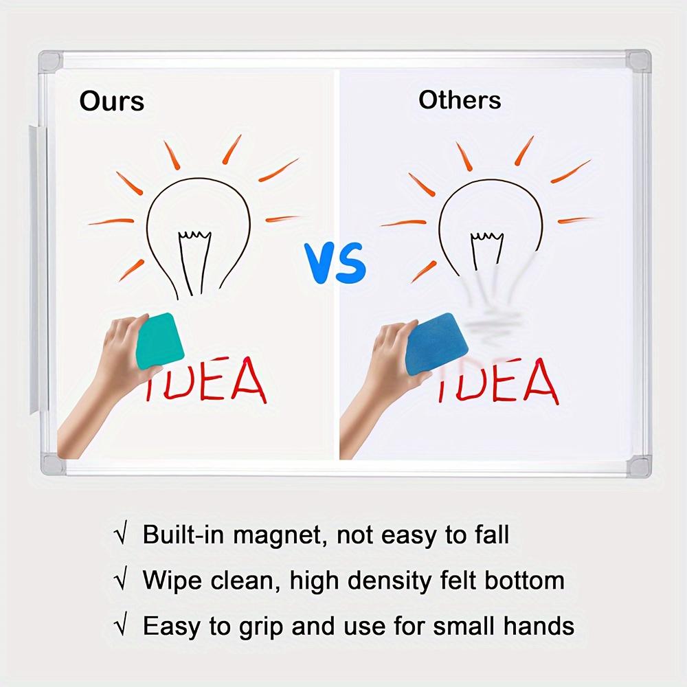 Цветные ластики для доски - 4 ярких цвета, губчатые ластики для классной комнаты, дома и офиса, школьные принадлежности