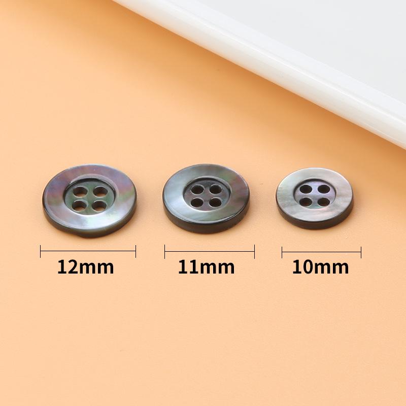 Мужские и женские высококачественные черно-белые пуговицы для рубашек – круглый аксессуар для кардигана