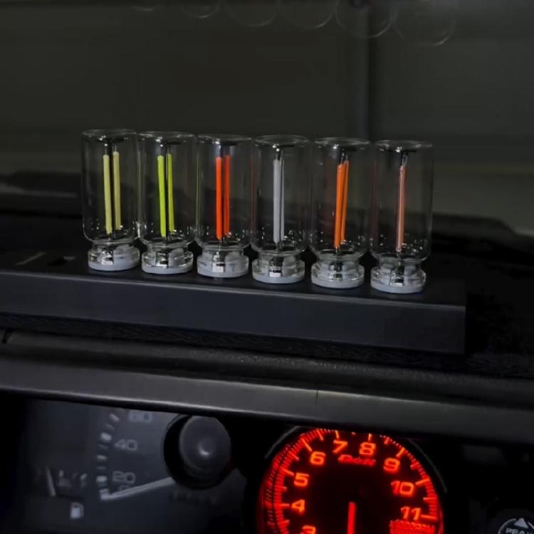 Автомобильное светодиодное освещение USB Атмосферная подсветка Автомобильные лампы настроения в ретро-стиле Мини-светодиодная лампочка USB Сенсорная ночная лампа