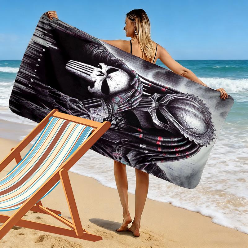 Predator Print Beach Towel, Large Soft Quick Dry Towel for Beach Camping Swimming