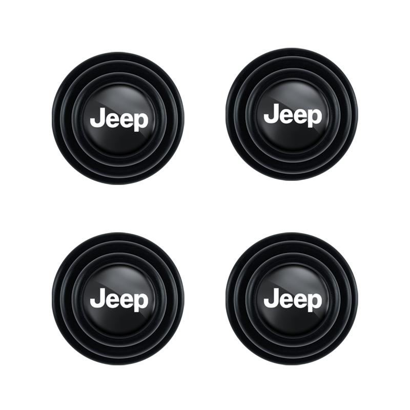4/12Pcs Car Door Shock Absorption Gasket Stickers Accessories For Jeep Grand Cherokee Wrangler JK Gladiator Compass Renegade AKQ1