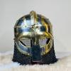 Шлем вандала Медузы, шлем викинга из стали, латуни с подставкой, средневековый рыцарь, кольчуга, ручная ковка, LARP, лучший подарок