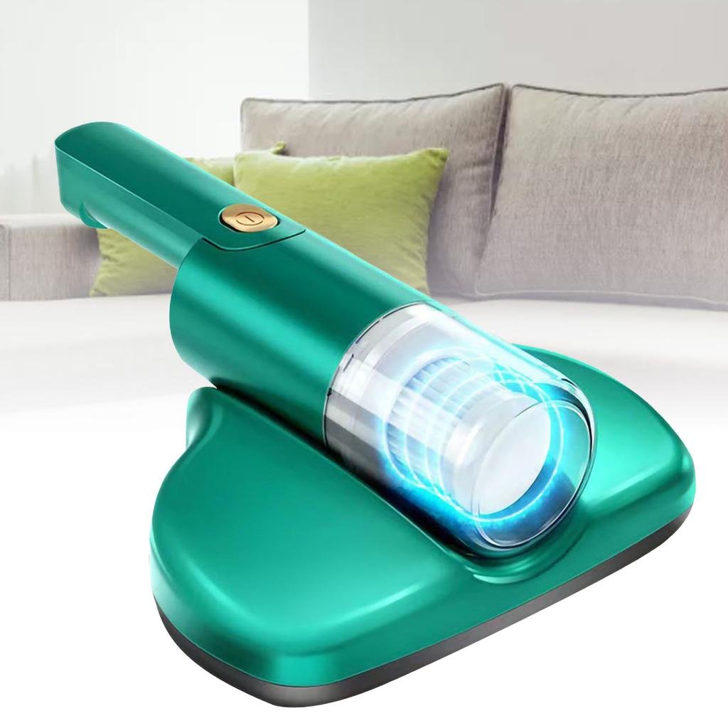 Ручной пылесос для кровати УФ пылесос для матраса Удалитель волос и клещей Чистящая машина Зеленый