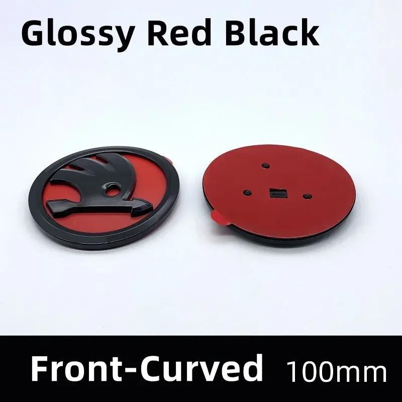 2025 Новый 100 мм ABS Автомобильная Передняя Эмблема Задний Значок Багажника Наклейка для Skoda Fabia 1 2 A7 Octavia RS Superb Rapid Yeti Karoq Авто Аксессуары