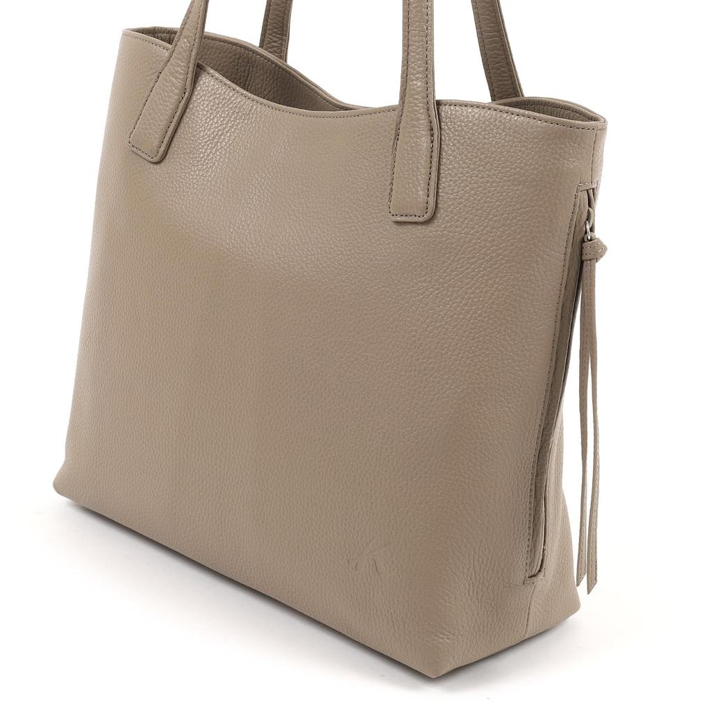 Сжимающаяся кожа, на которой царапины менее заметны, сумка формата А4 Песочно-бежевый 52521 [Kitamura] Полуплечевая Z-0635 Женская