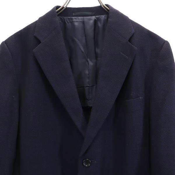 ISSEY MIYAKE Wool Linen Blend Tailored Jacket 1 Navy Made In Japan Men's Used