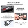 YNAZ6 Leather Rope Keychain Car Logo Keychain Classic Metal Key Holder Accessories For KIA Ceed Sportage Rio K5 K2 Optima Cerato Venga