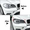 Пара накладок на фары для BMW X5 E70 2008-2013 Передняя накладка на фару, накладка на лампу, накладка, наклейка на веко фары