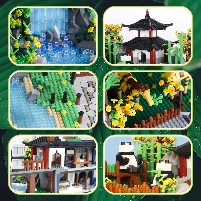 non-toxic 4800Pcs Building Block Zoo Micro Building Bricks Blocks Diamond Plastic Model Home Decoration Architecture Birthday Gifts Kids