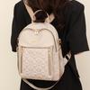 Повседневный рюкзак Женский легкий рюкзак с ромбической вертикальной молнией