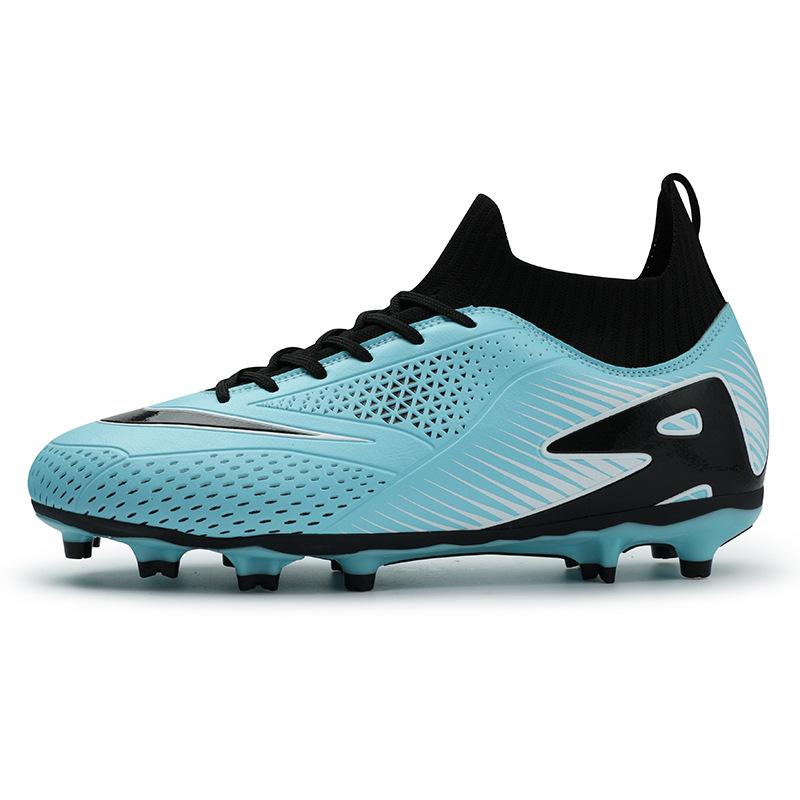 New High-top Football Shoes for Boys and Girls Outdoor Sports Long Nails Broken Nails Competition Training Shoes Non-slip