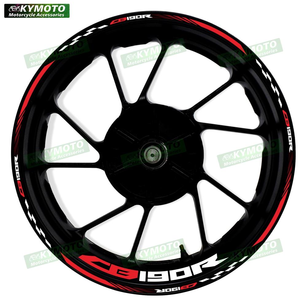 Для мотоцикла Honda CB190R CB 190R аксессуары 17-дюймовые наклейки на переднее и заднее колеса декоративная светоотражающая наклейка на обтекатель