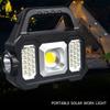 Portable Rechargeable Emergency Solar COB Camping Light Searchlight Camp Light Flood Light Flashlight And