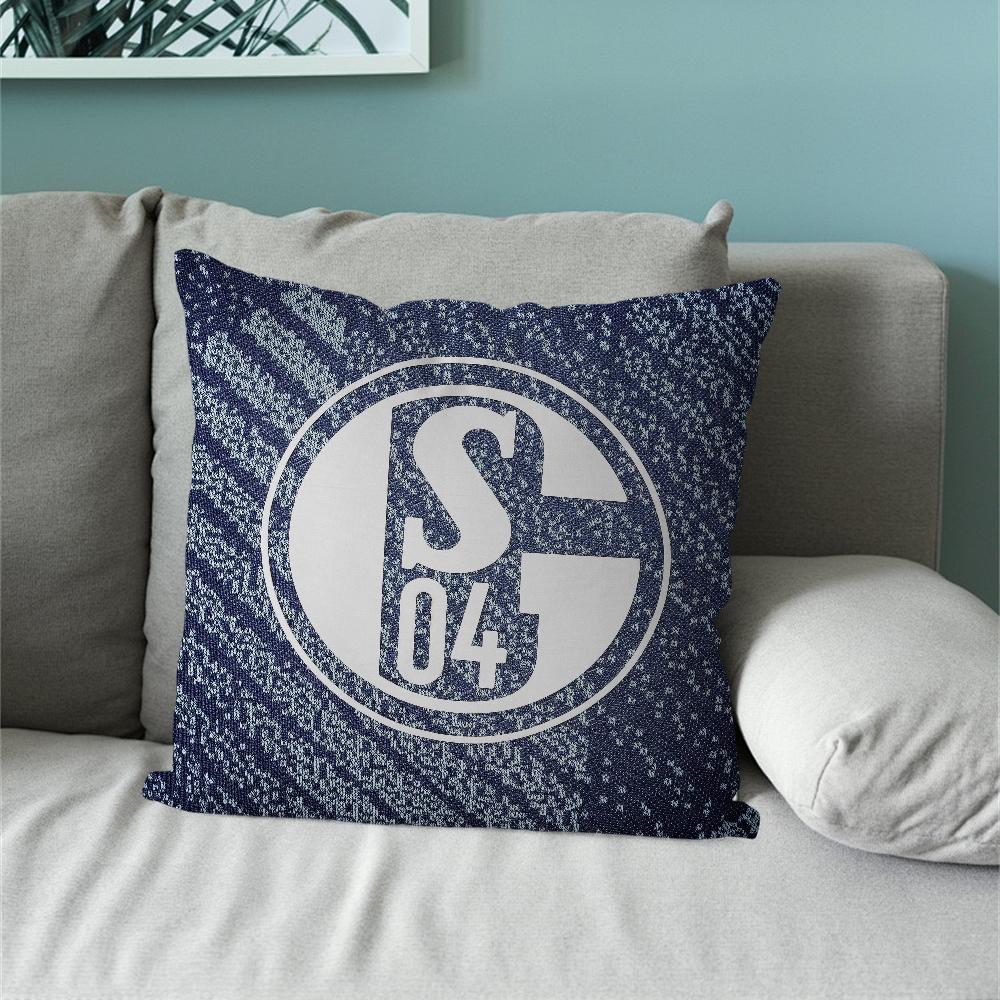 Football Club S-Schalke 04 Pillow Case For Sofa Bedside Table Bedroom Backrest Living Office Cushion Printed Square Multiple