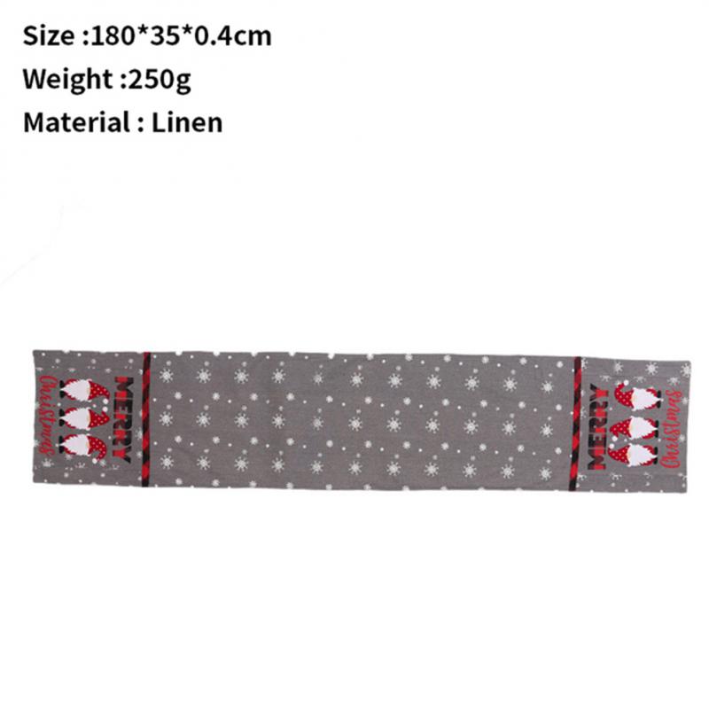 Рождественская дорожка для стола Веселое рождественское украшение для дома Декор для рождественской вечеринки 2024 Navidad Notal Noel Украшение С Новым годом 2025