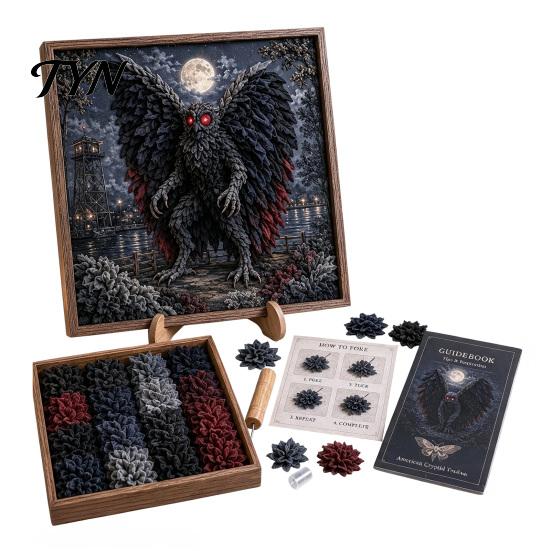 Layered 3d Fabric Wall Decor 3D DIY Poke Art Kit, Creative Handmade Craft Set, Fantasy Forest Unique Home Decoration Crafts Animals Pressing