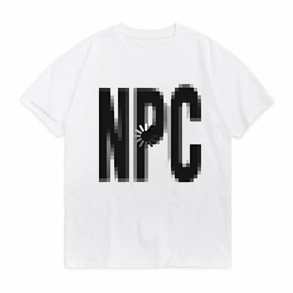 Летняя мода креативный принт буквы NPC футболки повседневные мужские мягкие и дышащие футболки с круглым вырезом с коротким рукавом футболка
