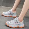 Модные женские кроссовки на платформе 2024 года, повседневные спортивные кроссовки со стразами и пайетками на шнуровке, женские дышащие кроссовки Zapatos Mujer