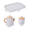 Pretend Play Kids Tea Party Set Wooden Dessert Cake Toys Developmental Toy