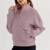 New Women's Autumn and Winter Zippered Loose Casual Long-sleeved Sweatshirt