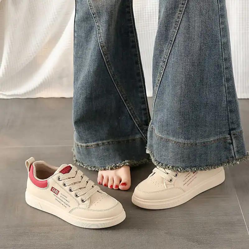 Fashion Spring-autumn Platformed Beige Women's Heel Size 45 Womens Shoes Women Shoes Heel Sneakers Sport Super Comfortable