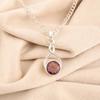 Rhodolite Gemstone 925 Sterling Silver Jewelry Handcrafted Pendant Gift For Her CP-25-16