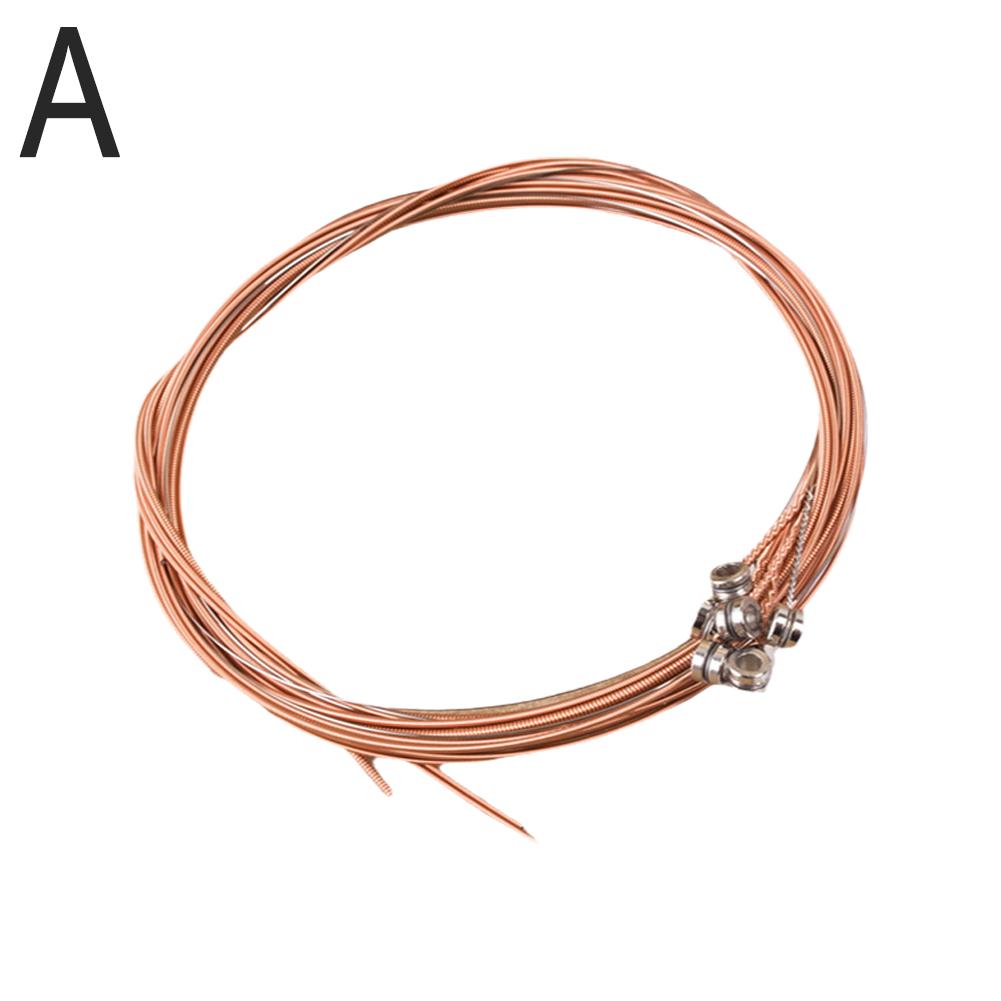 Струны для акустической гитары 6 шт./компл. Чистая медь струны сталь акустическая укулеле басовая проволока для акустической A3J9