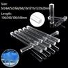 100/200/300/500mm Acrylic Square Transparent Organics Glass Rod DIY Model Material