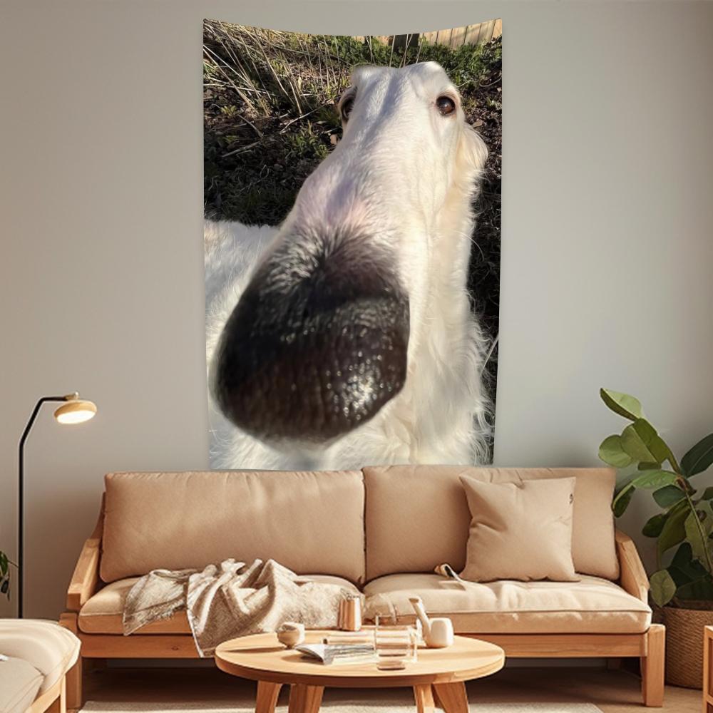 Funny Animal Meme Tapestries Let Me Do It For You Dog Kawaii Room Decoration Aesthetics Wall Hanging Dorm Bedroom Backdrop