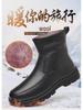 Men's Cotton Leather Snow Boots, Anti-Skid Fur-Lined, High Top for Middle-Aged & Elderly.
