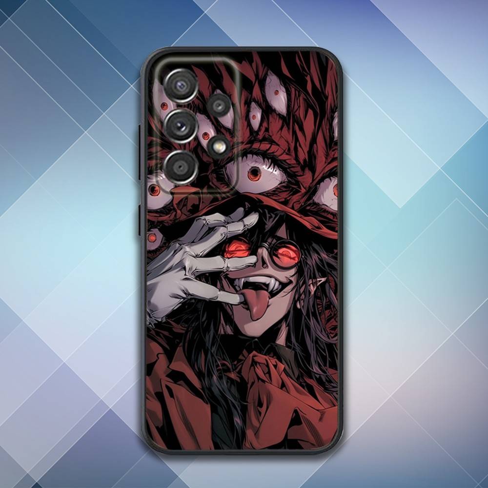 Чехол для телефона H-HELLSING Comics для Samsung S25, S24, S21, S22, S23, S30, Ultra, S20, Plus, Fe, Lite, Note, 10, 9, 5G Черный
