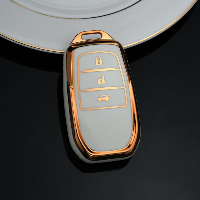 Чехол для дистанционного ключа с 2/3/4 кнопками, брелок для Toyota Fortuner Rav4 Highlander Yaris Auris Camry Land Cruiser Prado 150 Mark X Venza