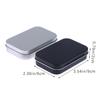 1Pc Survival Kit Small Empty Tinplate Silver Black Flip Storage Box Organizer For Money Coin Candy Key Cigarette Sealed Box