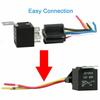 12V/24V 40A Automotive Relay Four Pin/Five Pin Heavy Current Molded Output Low Impact Cur Wire Changed To Duty Relay Socket R9K5
