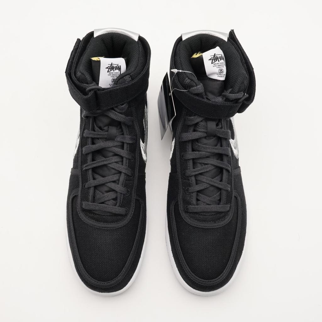 DX5425-001 Stussy Nike Vandal High Black Silver White Green (Men's)