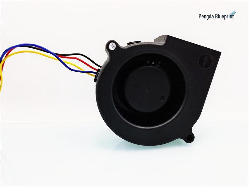 Высокоскоростной турбовентилятор JIESAMMY 7530 PWM с двойным шарикоподшипником, контролем температуры и измерением скорости (12В 0,61А)