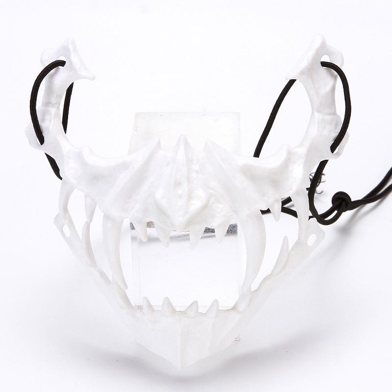 Хэллоуин Дракон Бог Полумаска Ужас Тигр Якша Тэнгу Человек Волк Маска Выступление Одевание Смешной Косплей Лицо Капюшон Реквизит