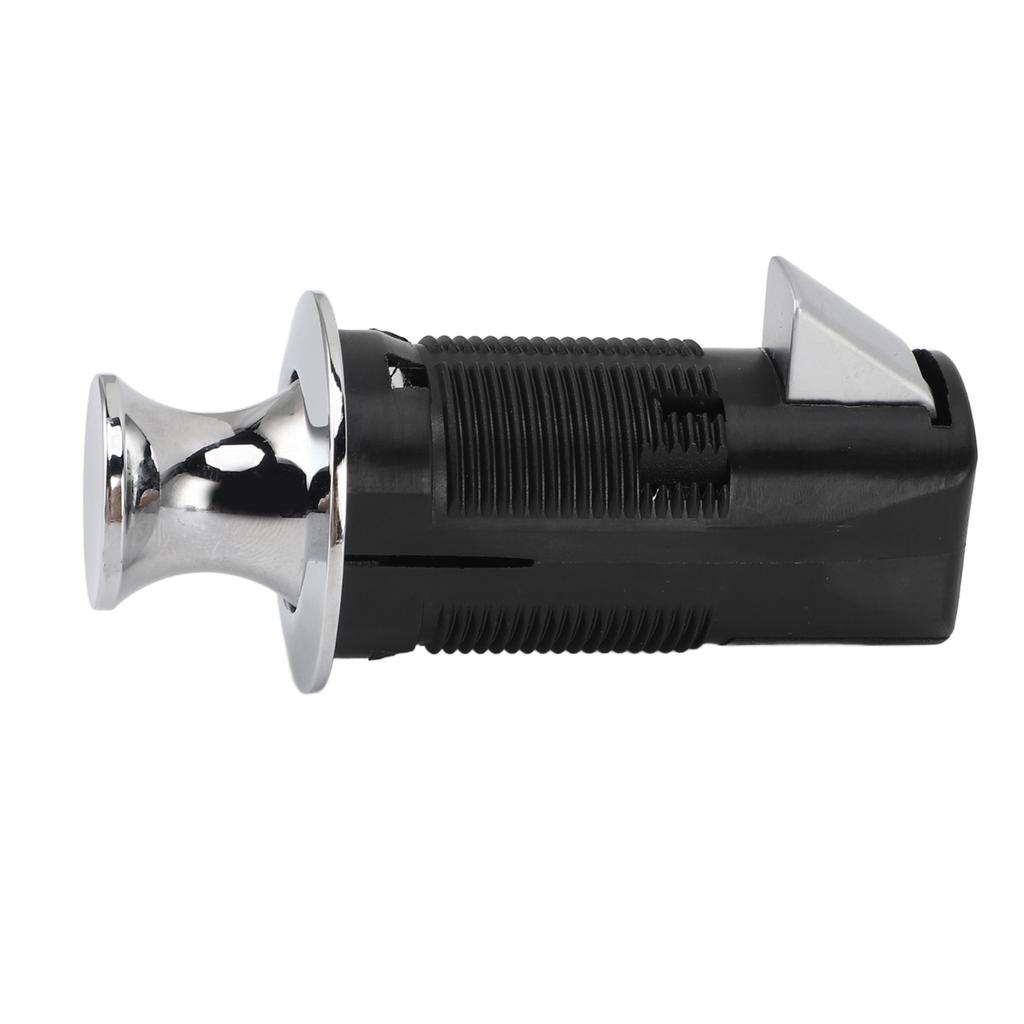 Cabinet Lock Zinc Alloy ABS Secure Round Embedded Push to Open Lock for File Drawer Cupboard Mailbox RV Furniture Chrome