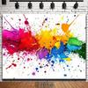 The background fabric for the ink-blur theme features bold brushstrokes and artistic splashing designs.