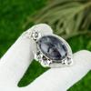 Natural Iolite Gemstone Pendant 925 Sterling Silver Indian Jewelry For Girls