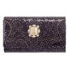 Key Case Multi Case Roomy 316906 Wallet Mini Wallet Genuine Leather Embossed Embossed Purple [96]