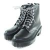 Excellent Dr.Martens Short Boots SHRIVER HI CS Black Leather Women Used