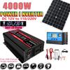 Solar Power Generation System 4000W 12V To 110V/220V Power Inverter with Smart LCD Display Dual USB with 30A Solar Controller Set
