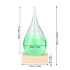 Innovative Drop Shape Weather Forecast Glass Weather Predicting Bottle Home Decoration