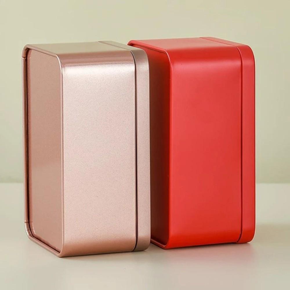 Tinplate Tin Box Solid Color Storage Box New Gift Jar  Candy Storage