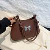 Bow Underarm Bag Women'S Simple Design Versatile Commuter Shoulder Portable Oblique Span Bag