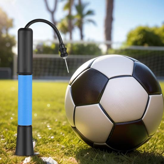 Sports Ball Pump Portable Air Pump Ball Inflator with Needle Storage Push And Pull Inflating System Hand