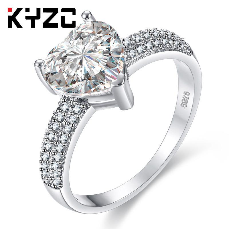 Tide Heart Zircon Ring Seiko Jewelry Copper Jewelry