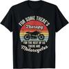 Vintage Retro Funny Motorcycle Rider Therapy Biker Gift T-Shirt